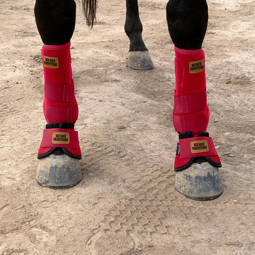 Red Splint Boots Trophy Medium