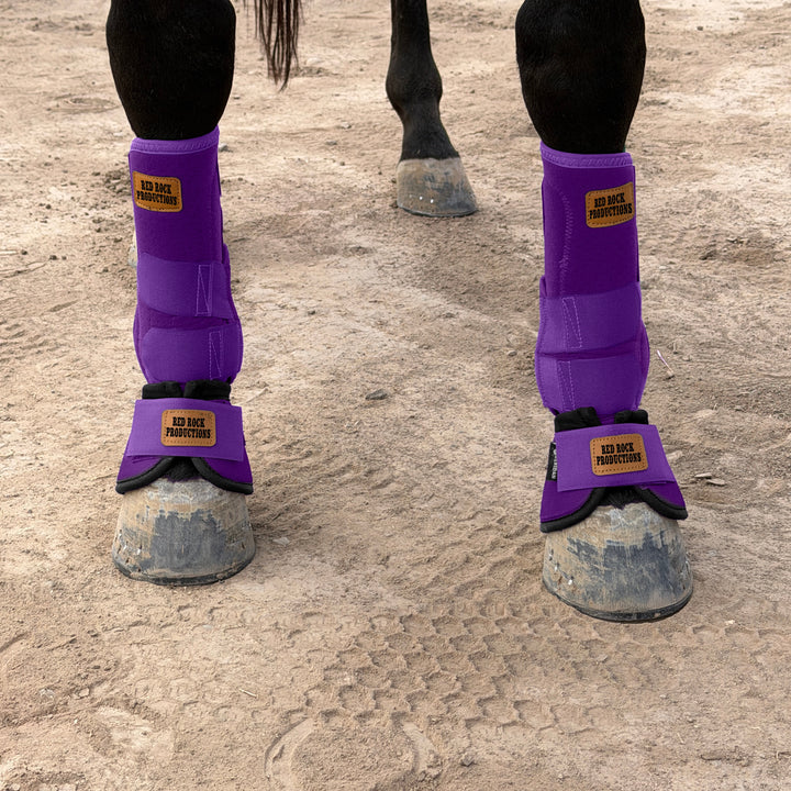 Purple Splint Boots Trophy Medium