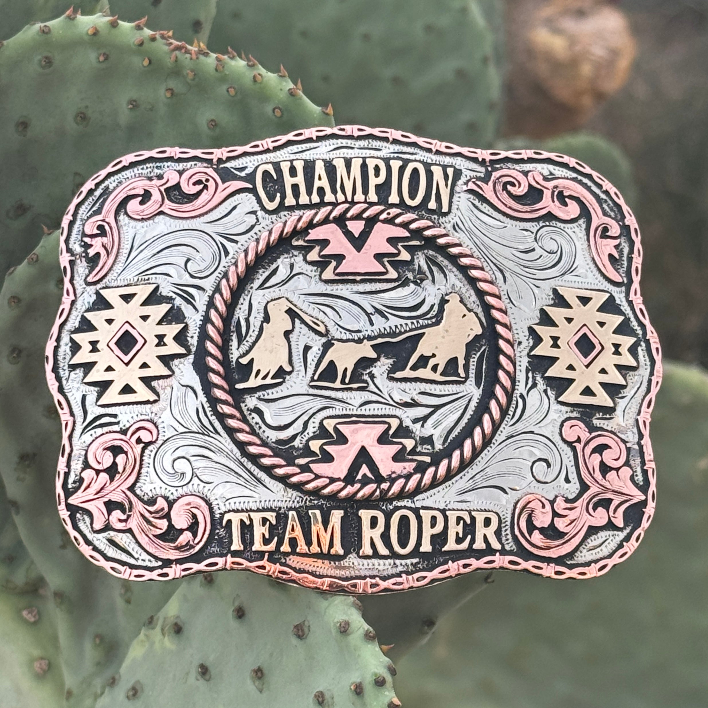 Team Roper Buckles In-Stock Champion Team Roper Buckle (3.5