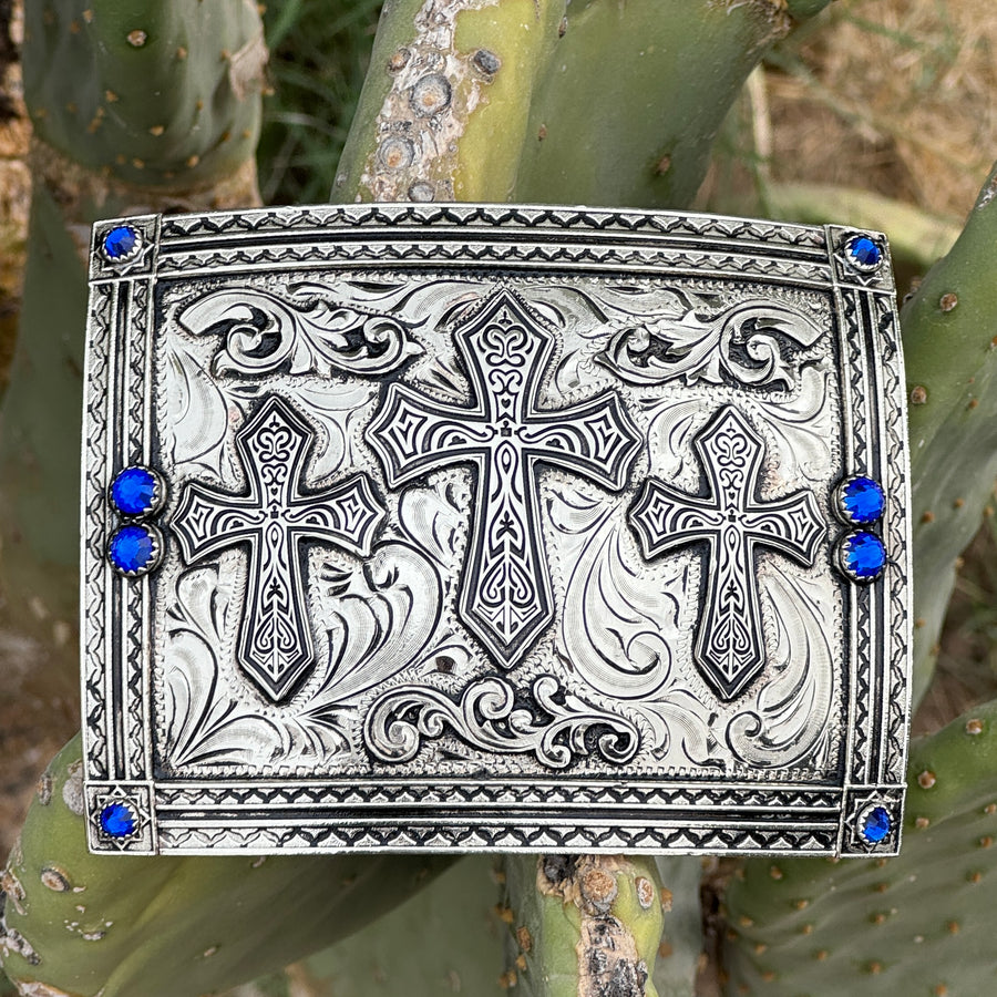 In-Stock Buckle Blue Stones (3.5"x4.5")