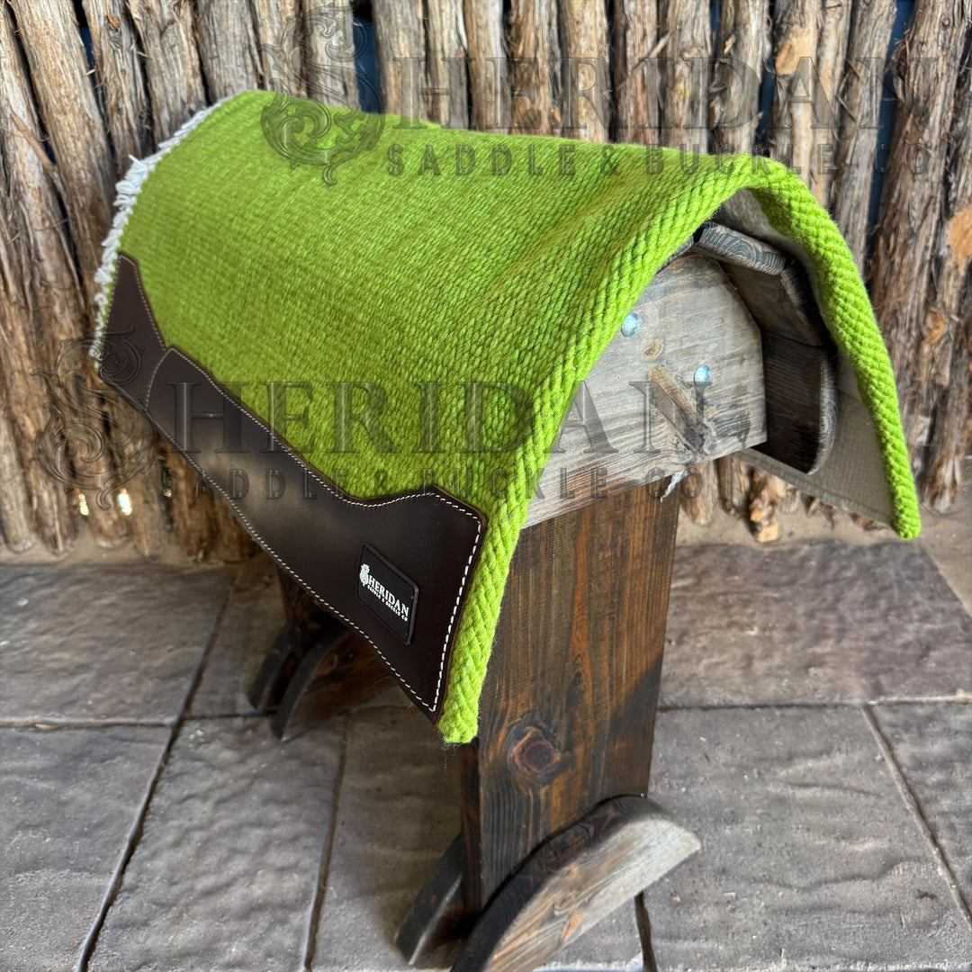 Lime Green Sheridan Soft Wool Blanket