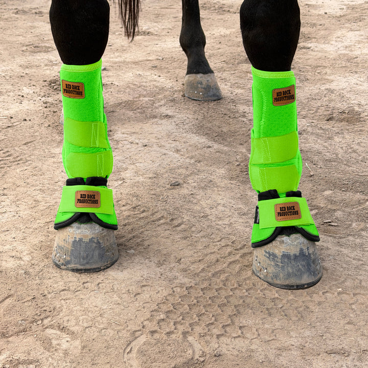 Lime Green Bell Boots Trophy Medium