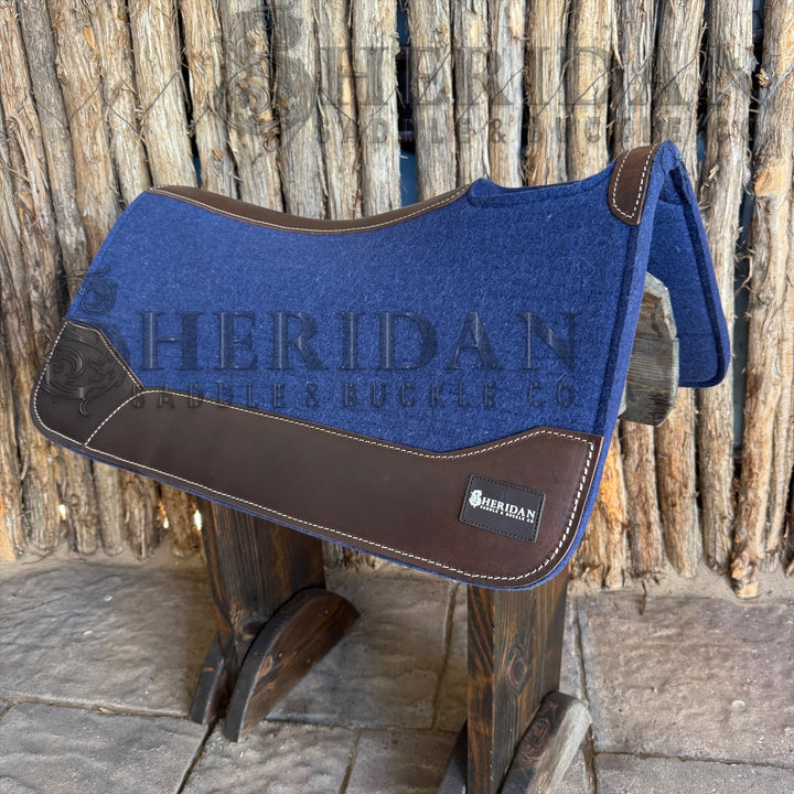 Navy Blue Contoured Felt Pad Blanket