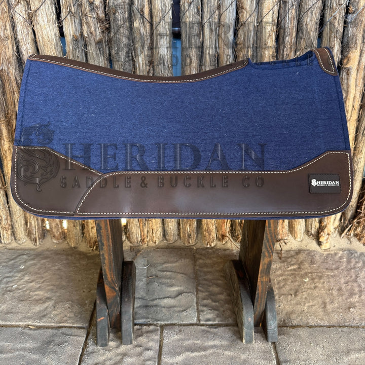 Navy Blue Contoured Felt Pad Blanket