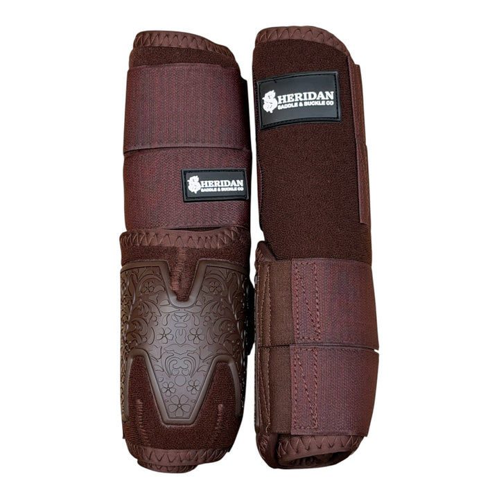 Brown Splint Boots Medium