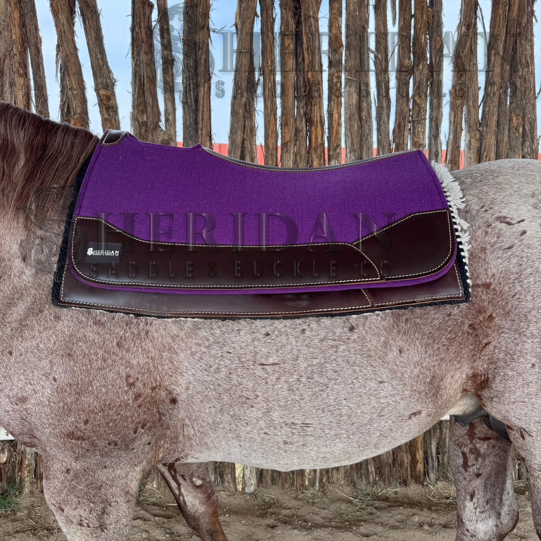 Purple Contoured Felt Pad Blanket
