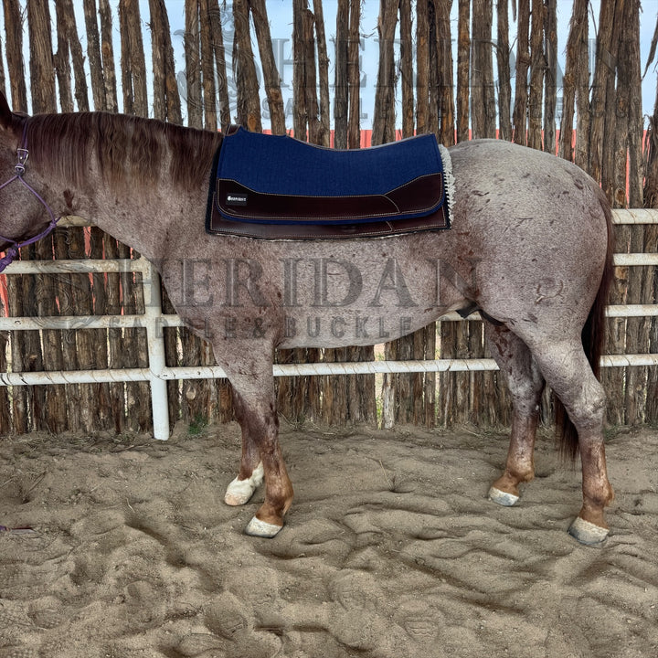 Royal Blue Contoured Felt Pad Blanket