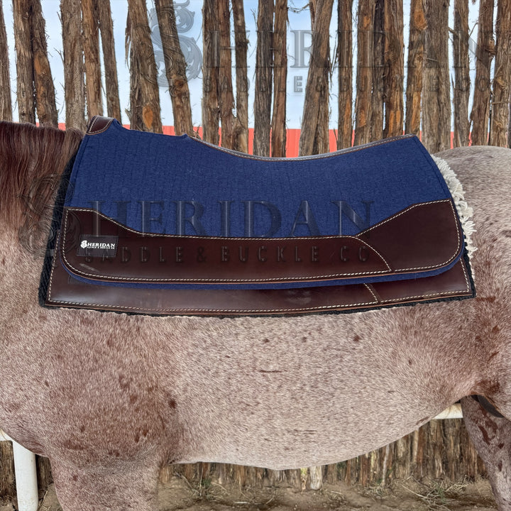 Royal Blue Contoured Felt Pad Blanket