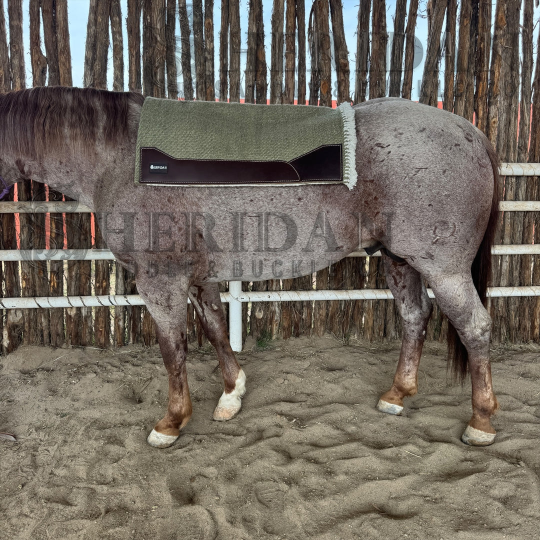 Sage Grey Sheridan Soft Wool Blanket