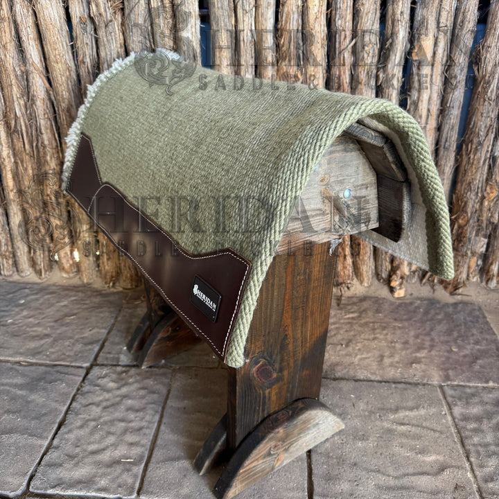 Sage Grey Sheridan Soft Wool Blanket