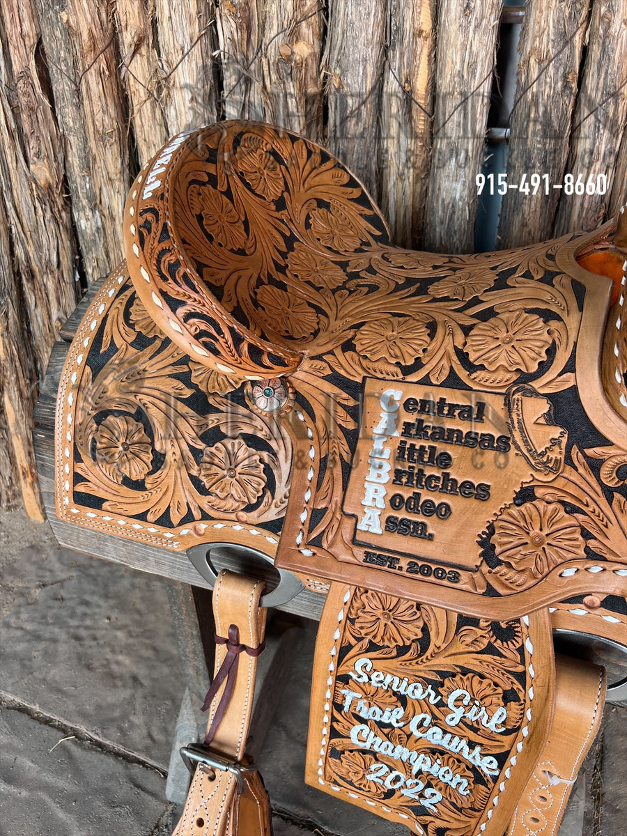 Sheridan Barrel Racing Saddle Full Tooled All Over