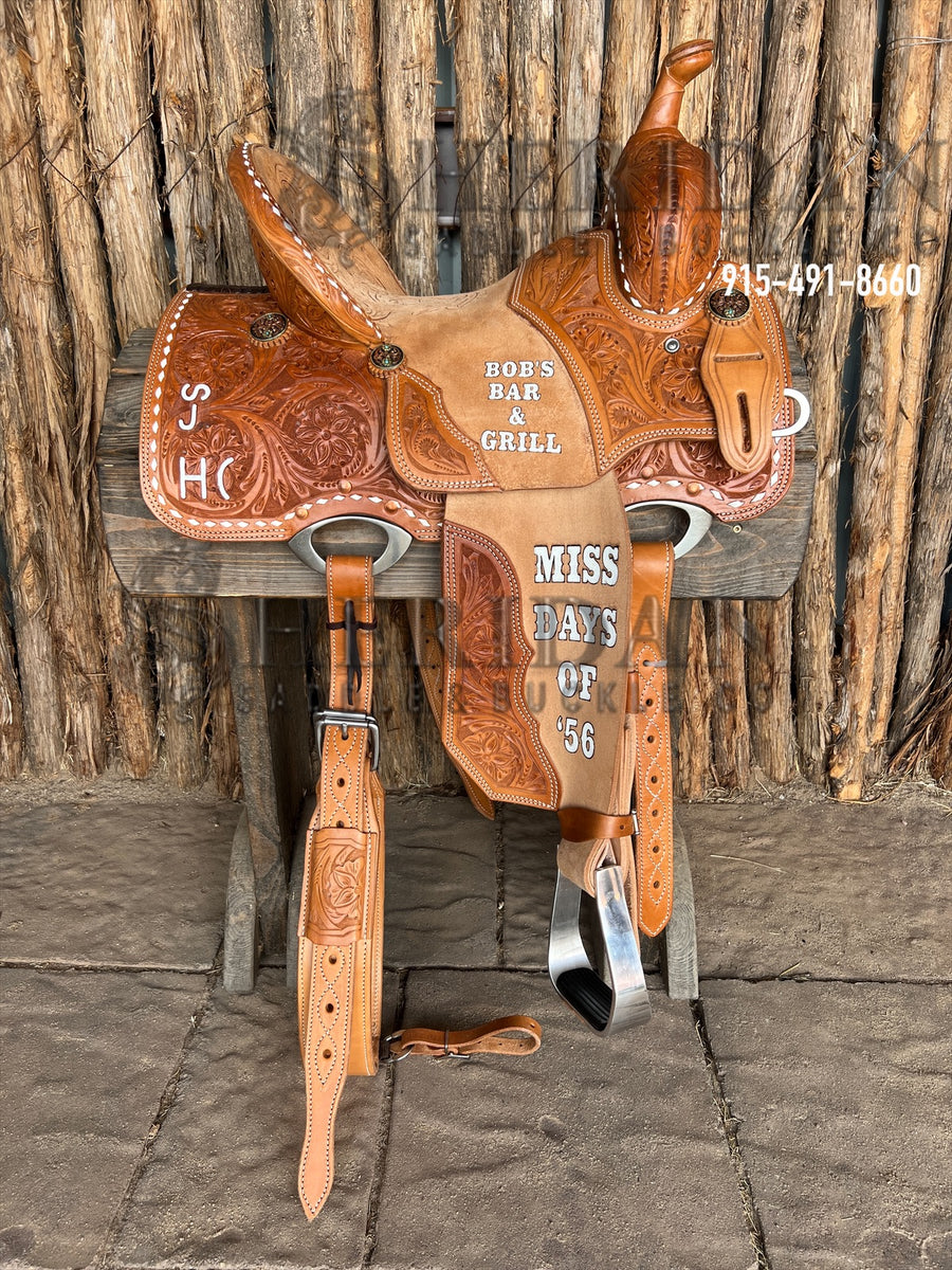 Sheridan Barrel Racing Saddle Sewn on Tooling