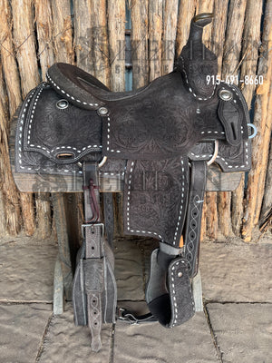 Sheridan Breakaway Saddle Chocolate Full Tooled Roughout