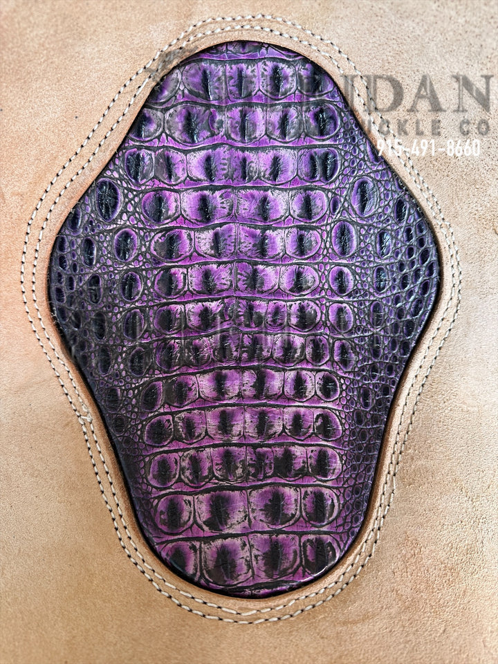 Sheridan Barrel Racing Saddle Sunflower Purple Seat