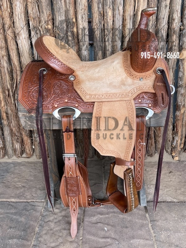 $940- 15.5" Sheridan Single Skirt Ranch Saddle