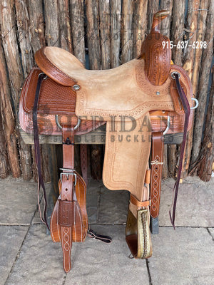 $875- 16.5" Sheridan Cutter Saddle