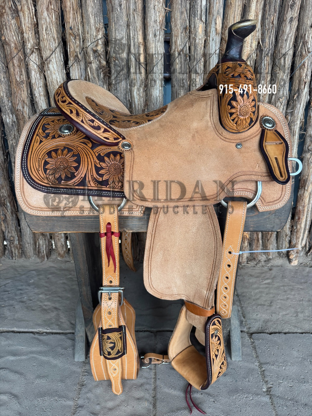 Sheridan Team Roping Saddle Sunflower