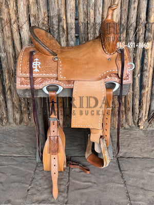 Sheridan Ranch Cutter Saddle Sunflower/Skirt Rigging