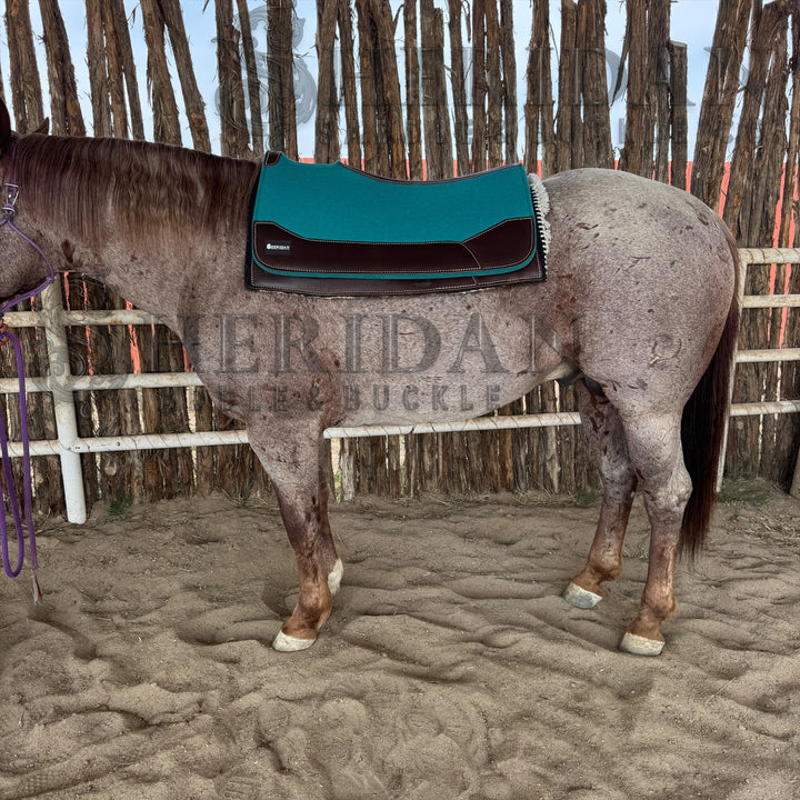 Turquoise Contoured Felt Pad Blanket