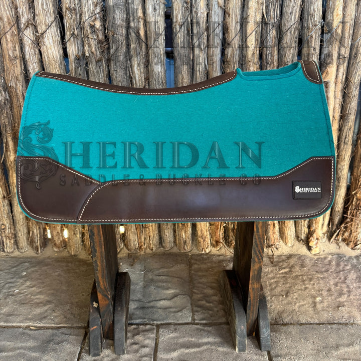 Turquoise Contoured Felt Pad Blanket
