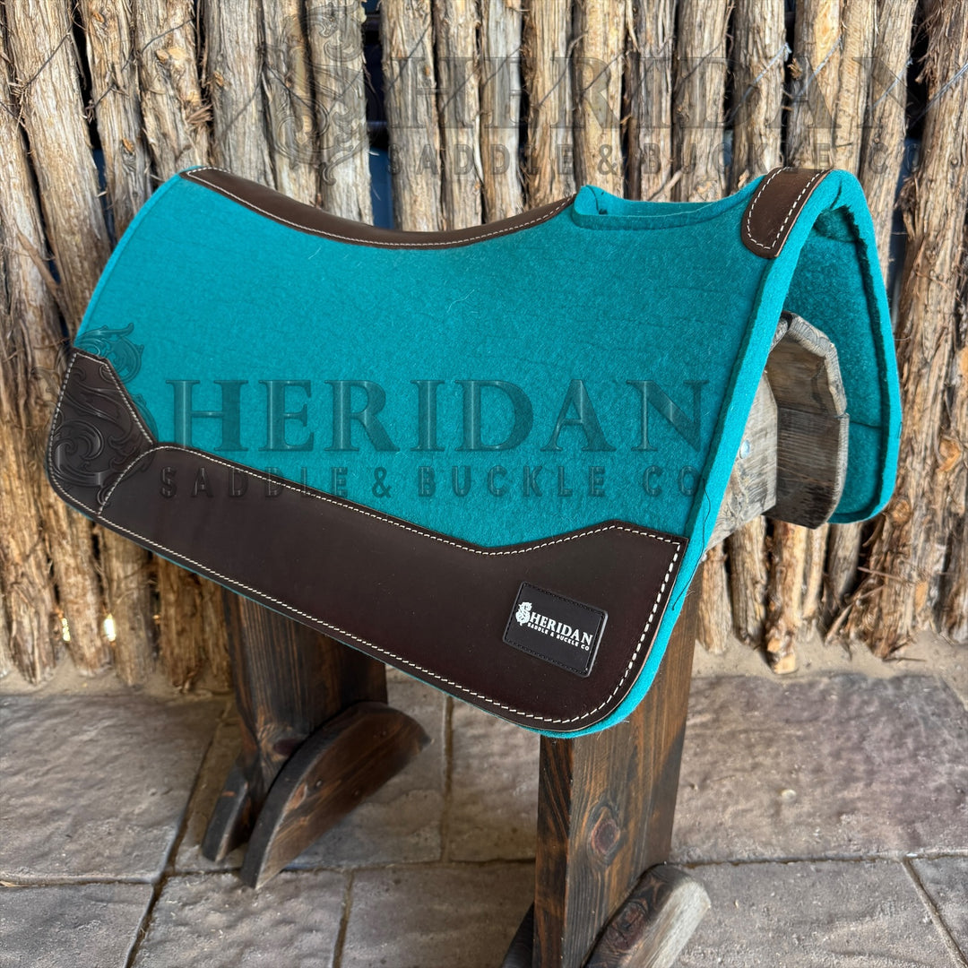 Turquoise Contoured Felt Pad Blanket