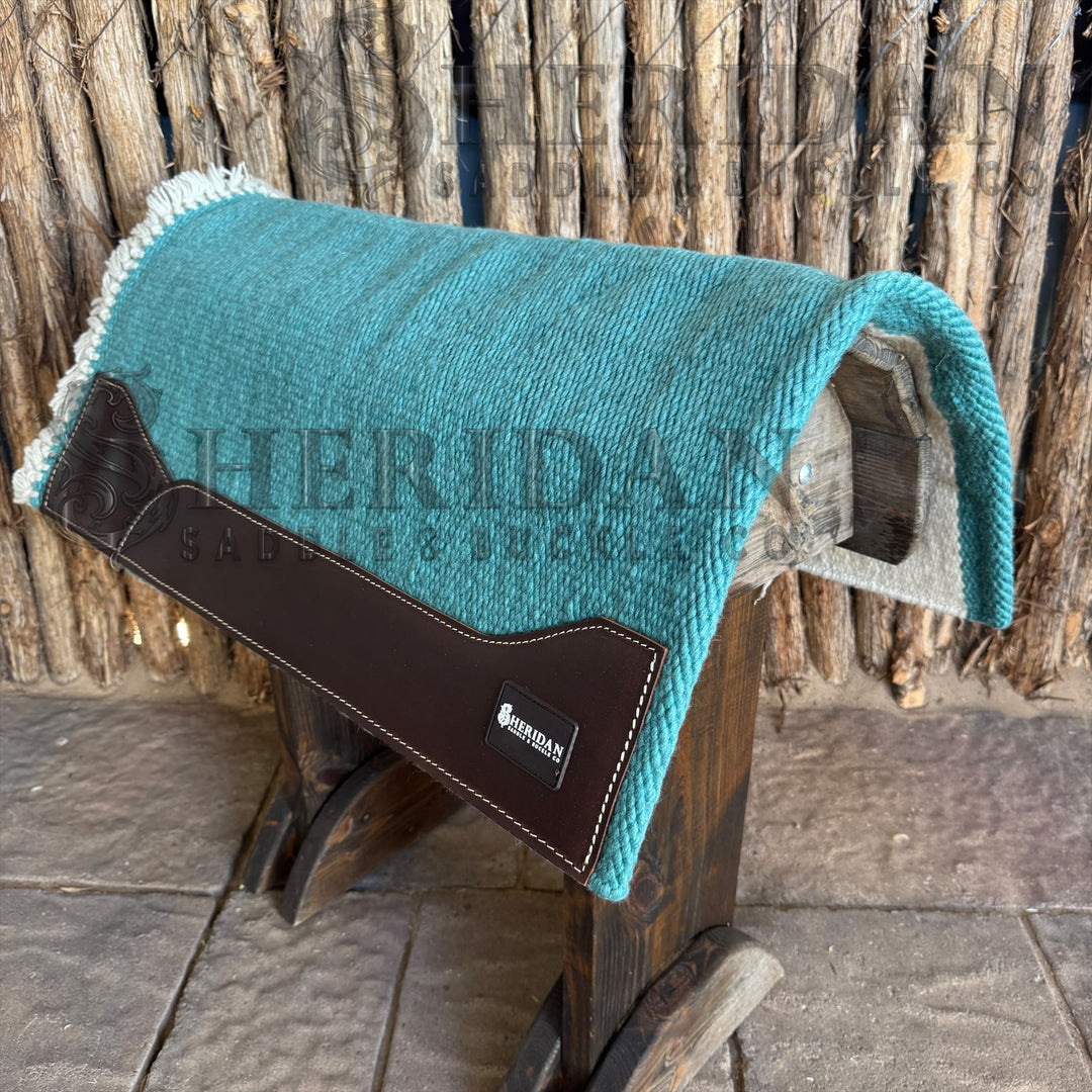Turquoise Sheridan Soft Wool Blanket
