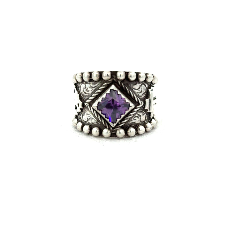 In-Stock Ring (Size 8.5) Purple Stone