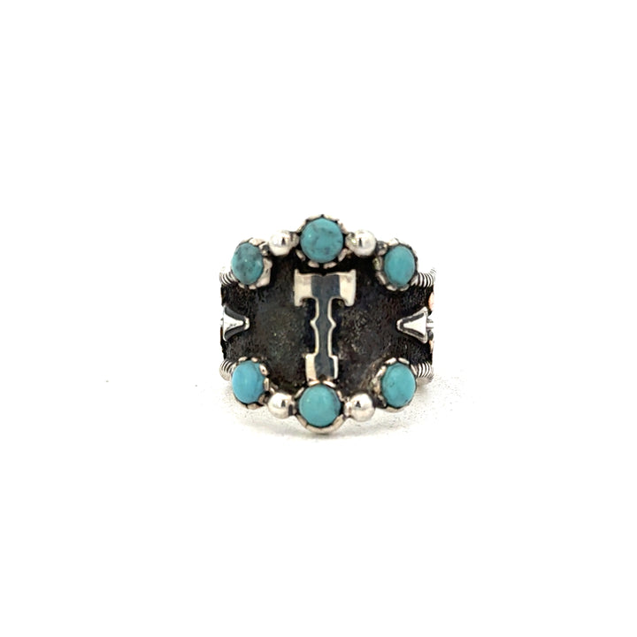 In-Stock Ring (Open Back 5-8) Turquoise Stones