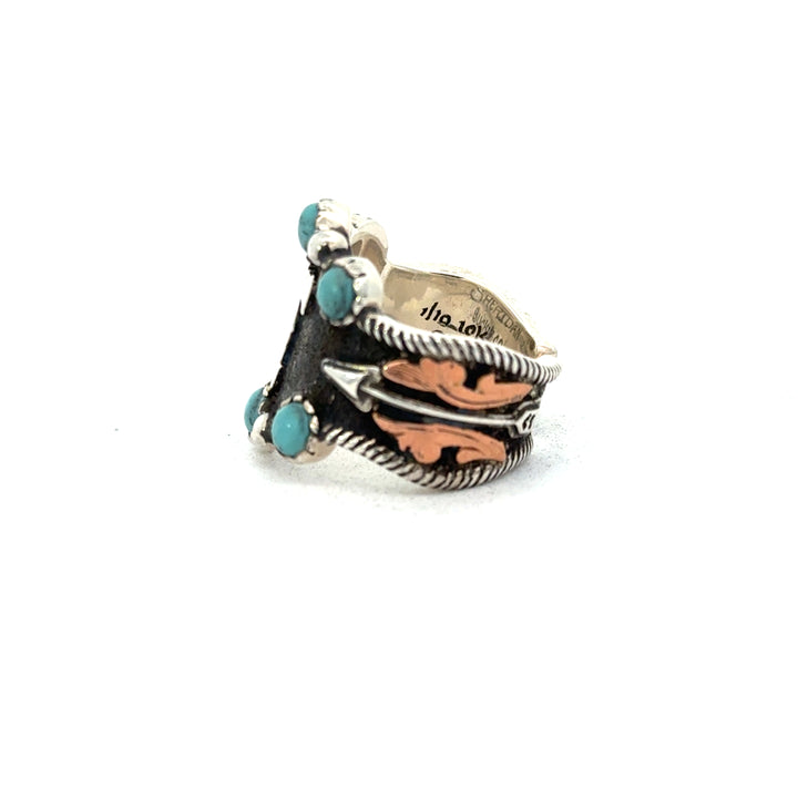 In-Stock Ring (Open Back 5-8) Turquoise Stones