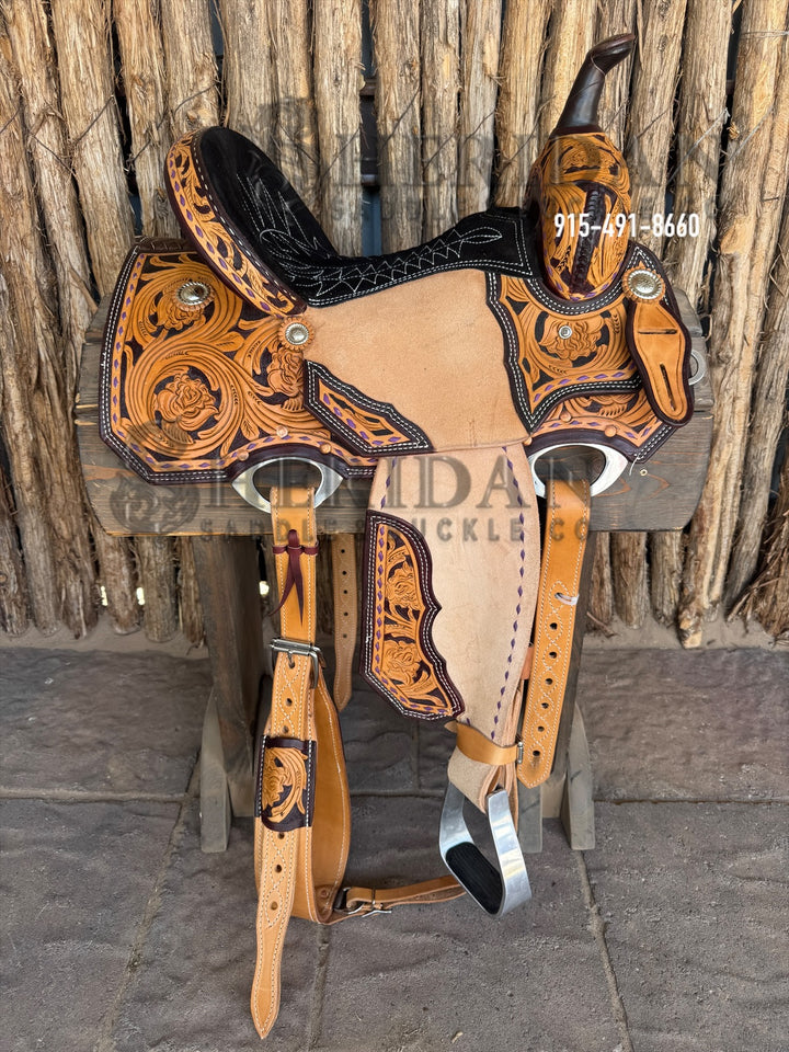 $1,140 - 14" Sheridan Barrel Racing Saddle Tall Horn