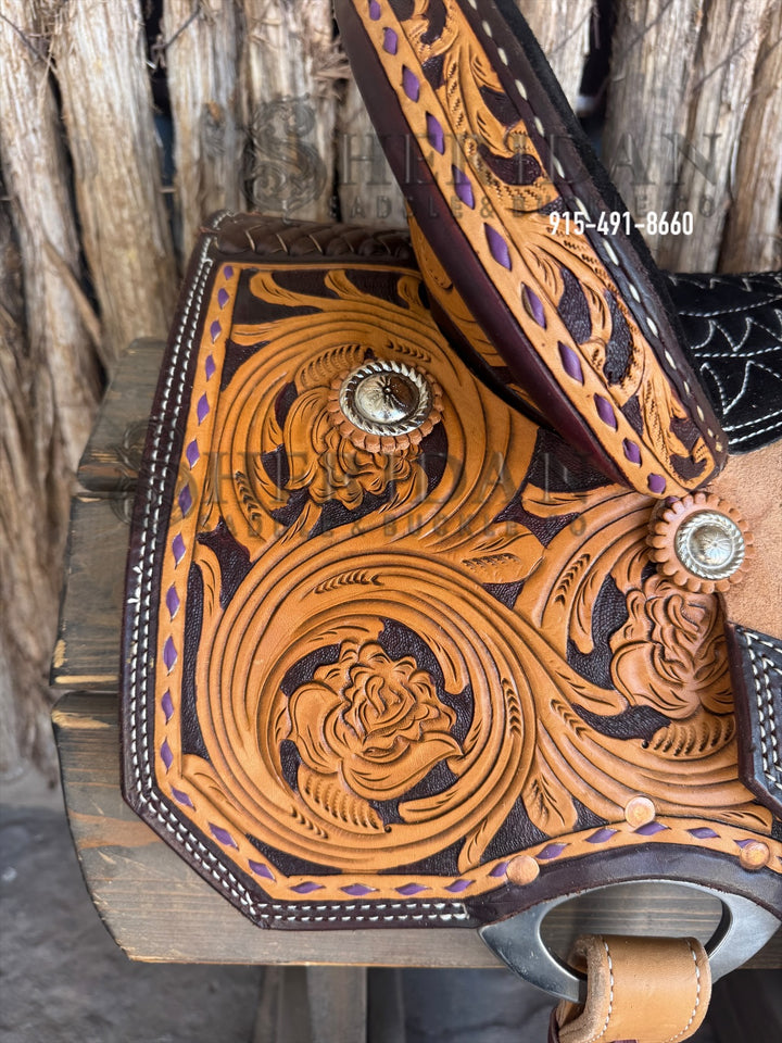 $1,140 - 14" Sheridan Barrel Racing Saddle Tall Horn