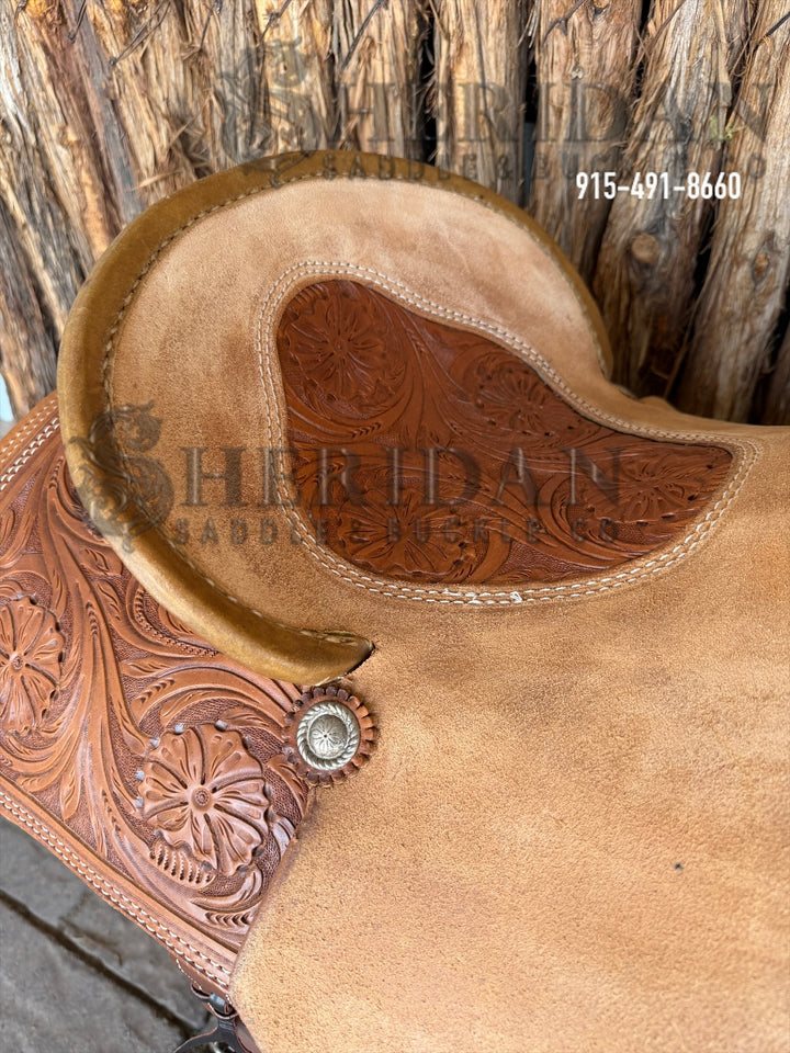 $975- 16.5" Sheridan Ranch Cutter Saddle