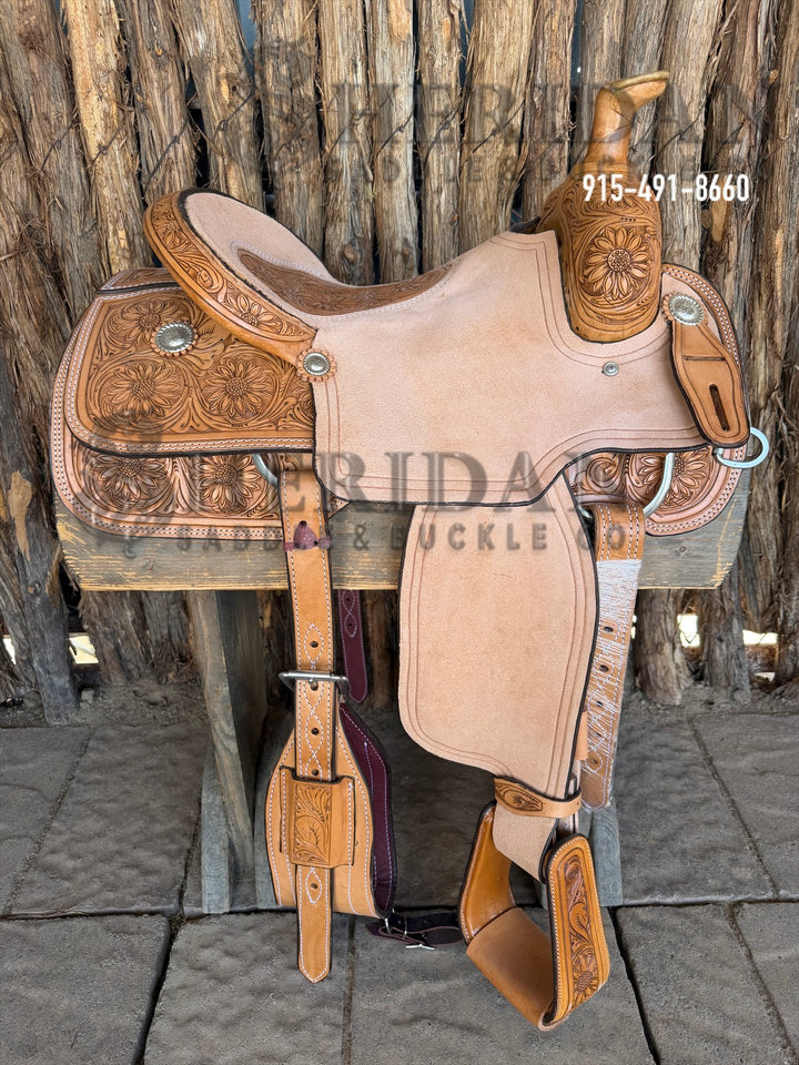 $850- 15" Sheridan Team Roper Saddle