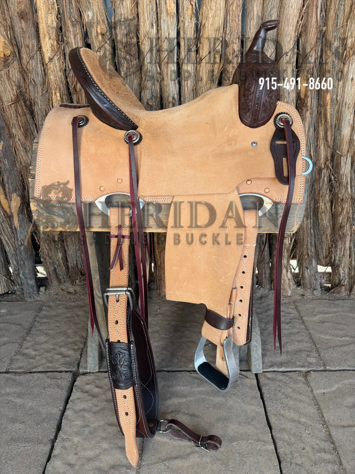 $1040 - 15.5" Sheridan Barrel Racing Saddle