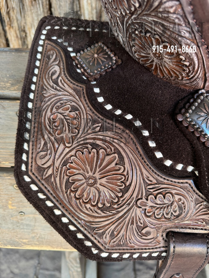 Sheridan AirLite Defender Barrel Racing Saddle 6 Inch