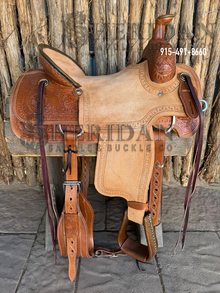 $900- 14.5" Sheridan Team Roper Saddle