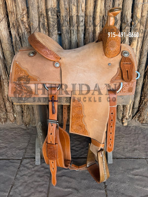 $1,090- 15" Sheridan Team Roper Saddle