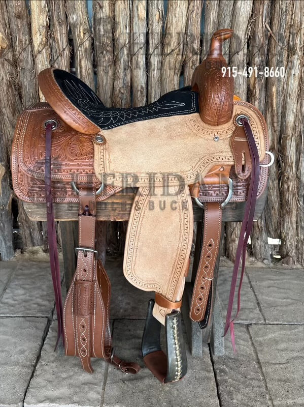 $880- 16" Sheridan Team Roper Saddle