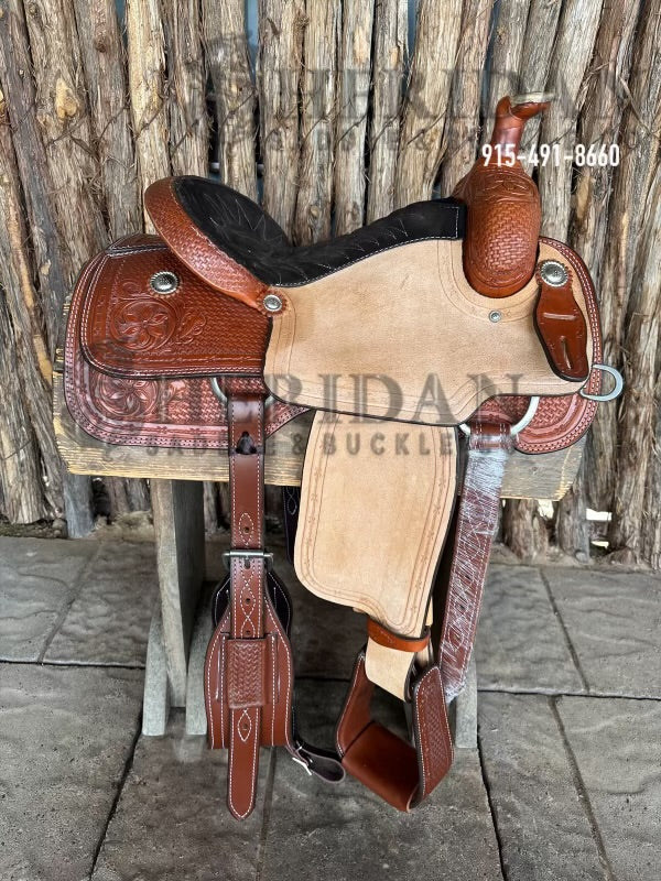 $880- 15" Sheridan Team Roper Saddle