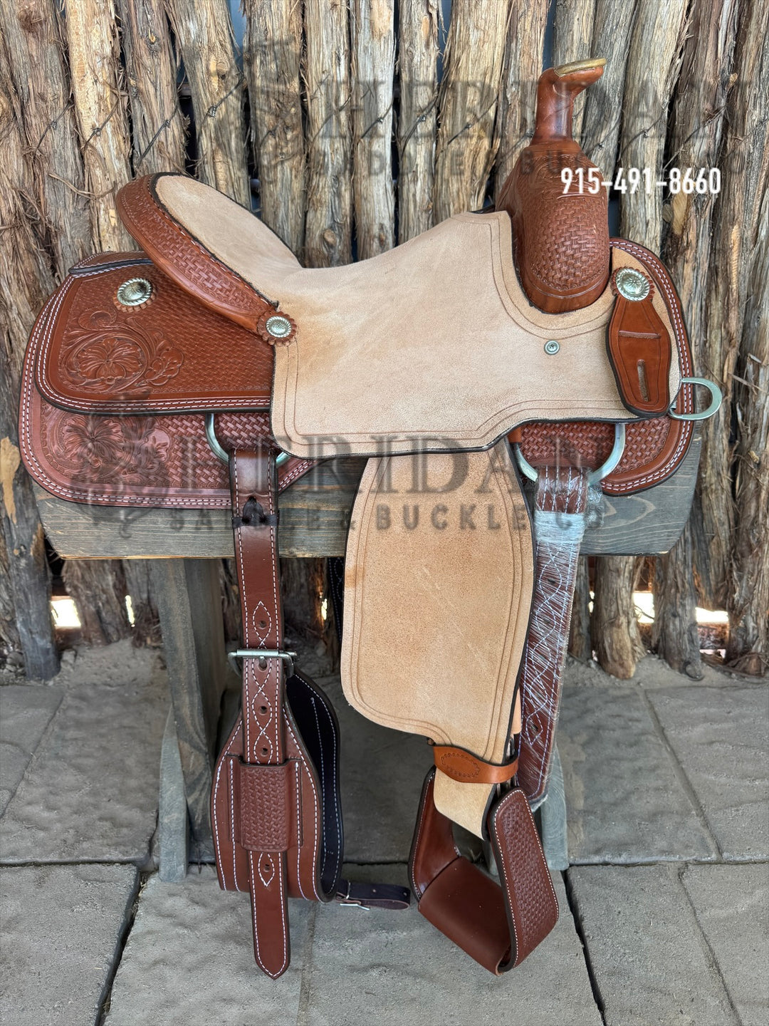 $800- 15" Sheridan Team Roper Saddle