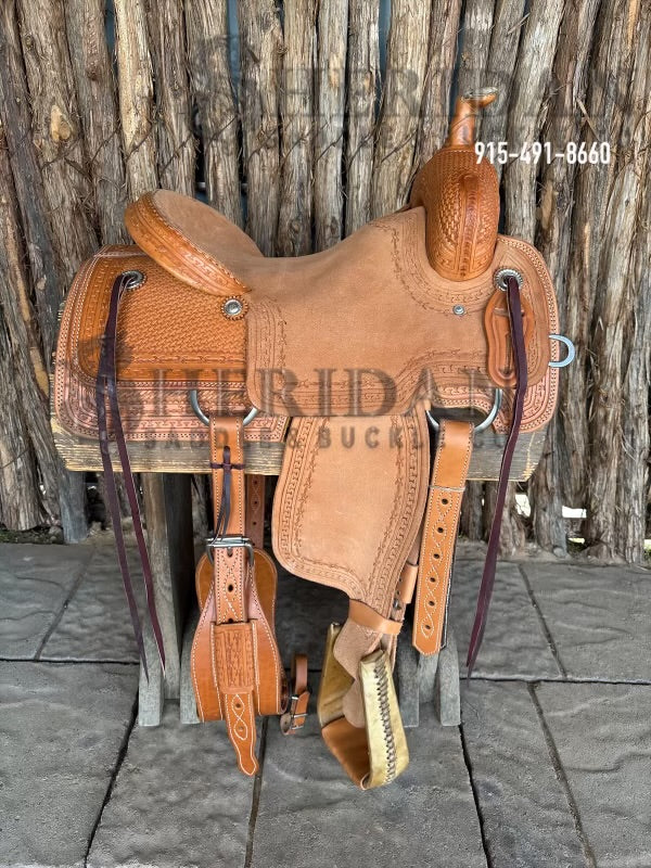 $890- 15" Sheridan Ranch Cutter Saddle