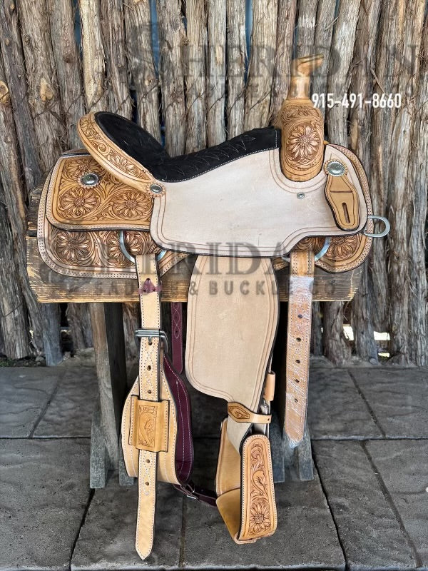 $950- 15" Sheridan Team Roper Saddle