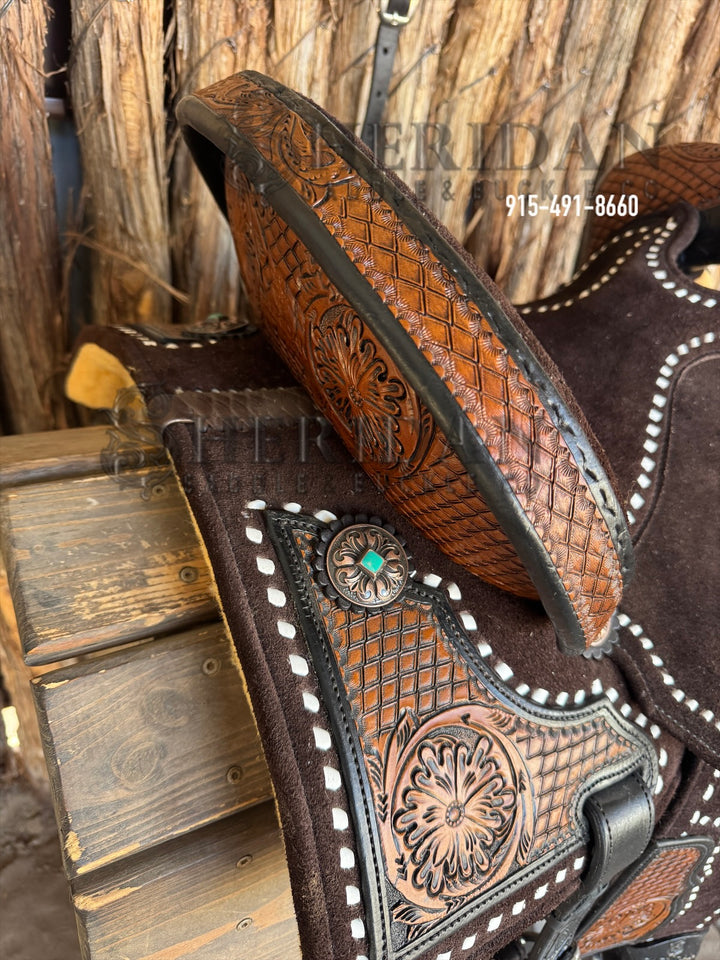 $1,650 - 14" Sheridan AirLite Barrel Racing Saddle 20lbs