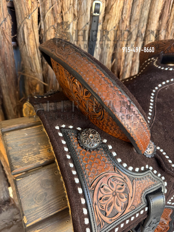$1,650 - 14" Sheridan AirLite Barrel Racing Saddle 20lbs