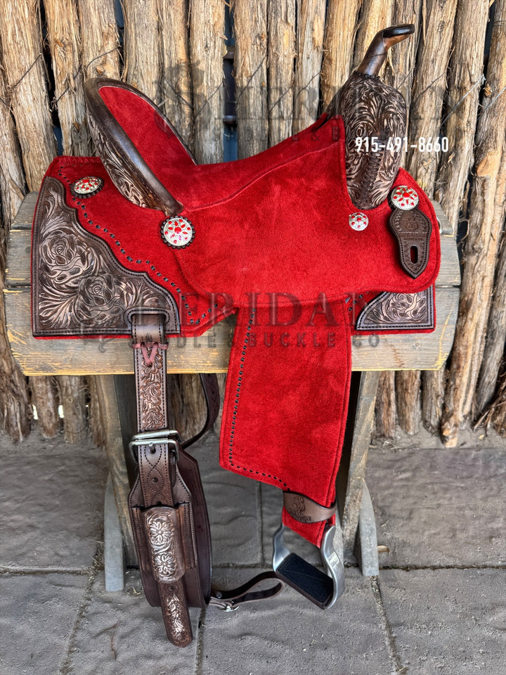 $1,250 - 14.5" Sheridan AirLite Barrel Racing Saddle 20lbs