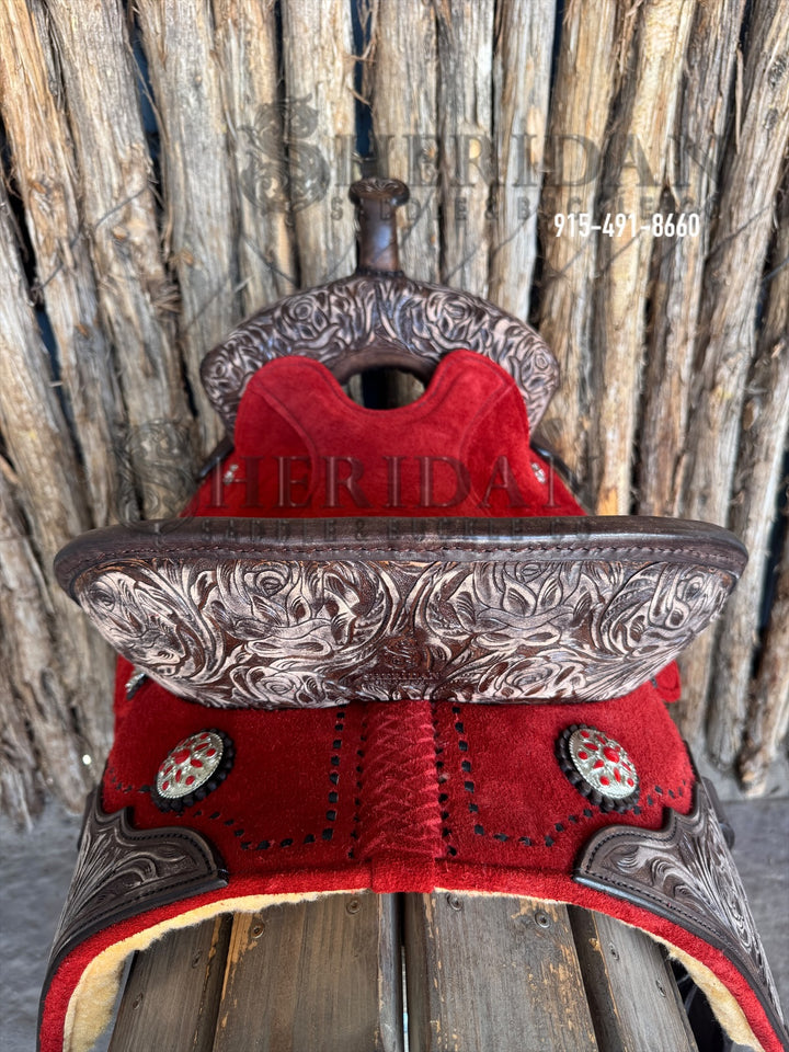 $1,250 - 14.5" Sheridan AirLite Barrel Racing Saddle 20lbs