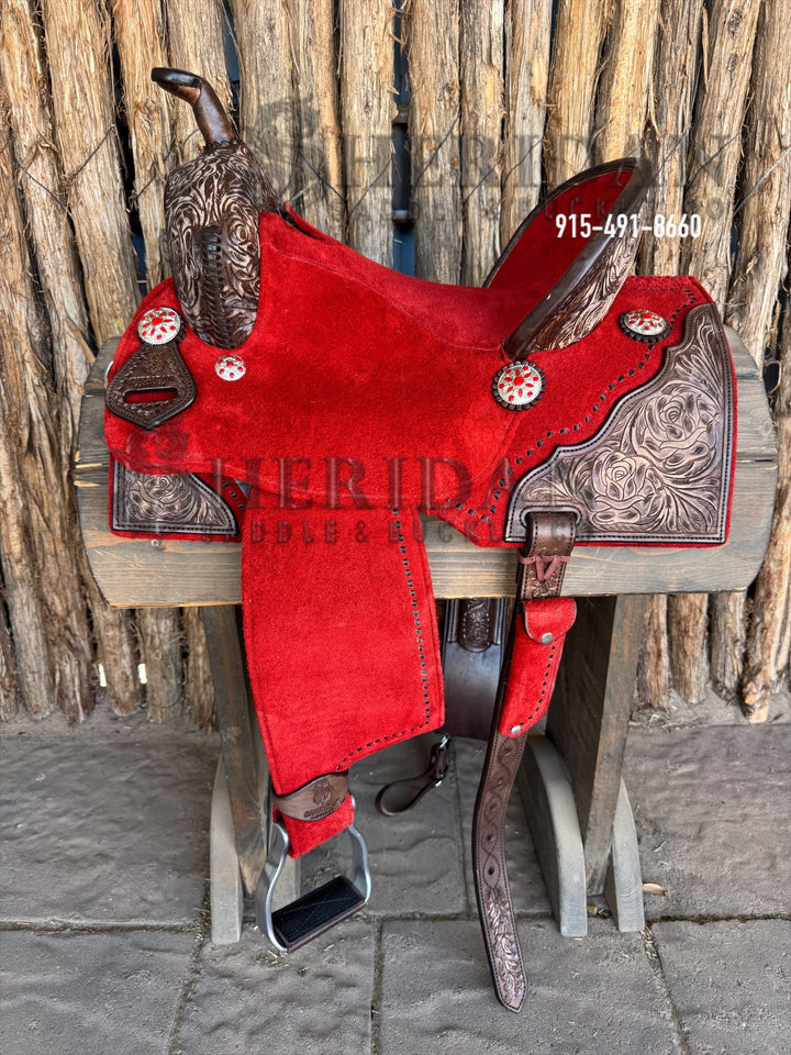 $1,250 - 14.5" Sheridan AirLite Barrel Racing Saddle 20lbs