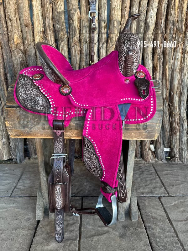 $1,690 - 13.5" Sheridan AirLite Barrel Racing Saddle 20lbs SPINAL RELIEF