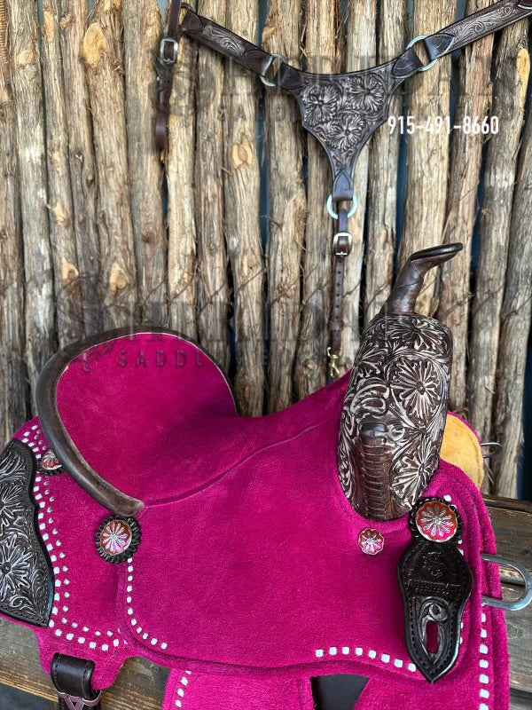 $1,690 - 13.5" Sheridan AirLite Barrel Racing Saddle 20lbs SPINAL RELIEF