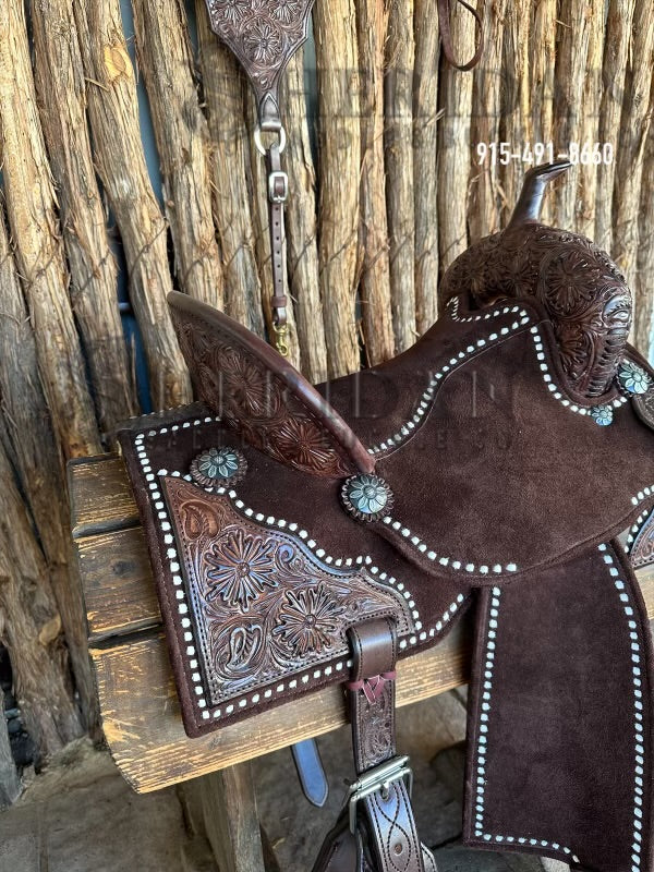 $1,690 - 14.5" Sheridan AirLite Barrel Racing Saddle 20lbs